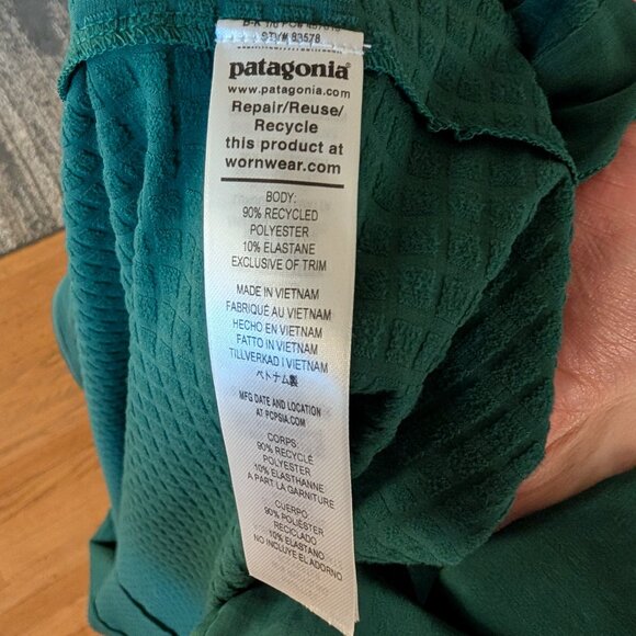 Patagonia Men's R1® TechFace Fleece Hoody XL Conifer Green - Picture 4 of 8